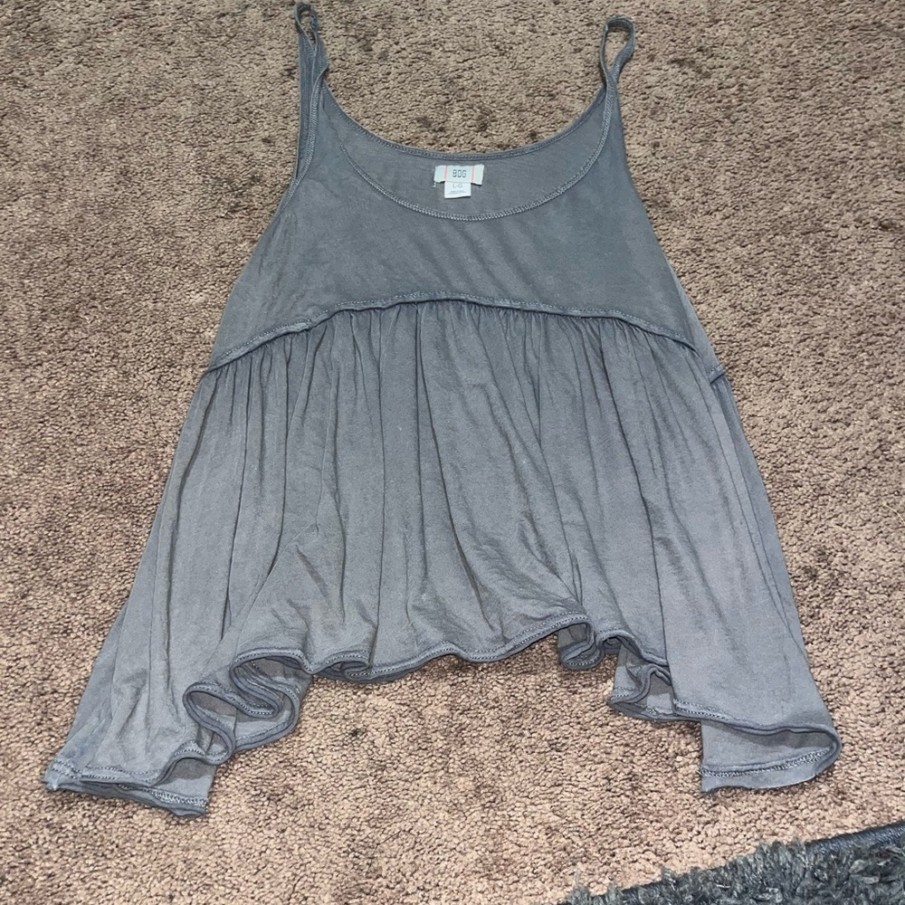 Urban Outfitters BDG Babydoll Gray Sleeveless Women's Top Size Large - Picture 2 of 3